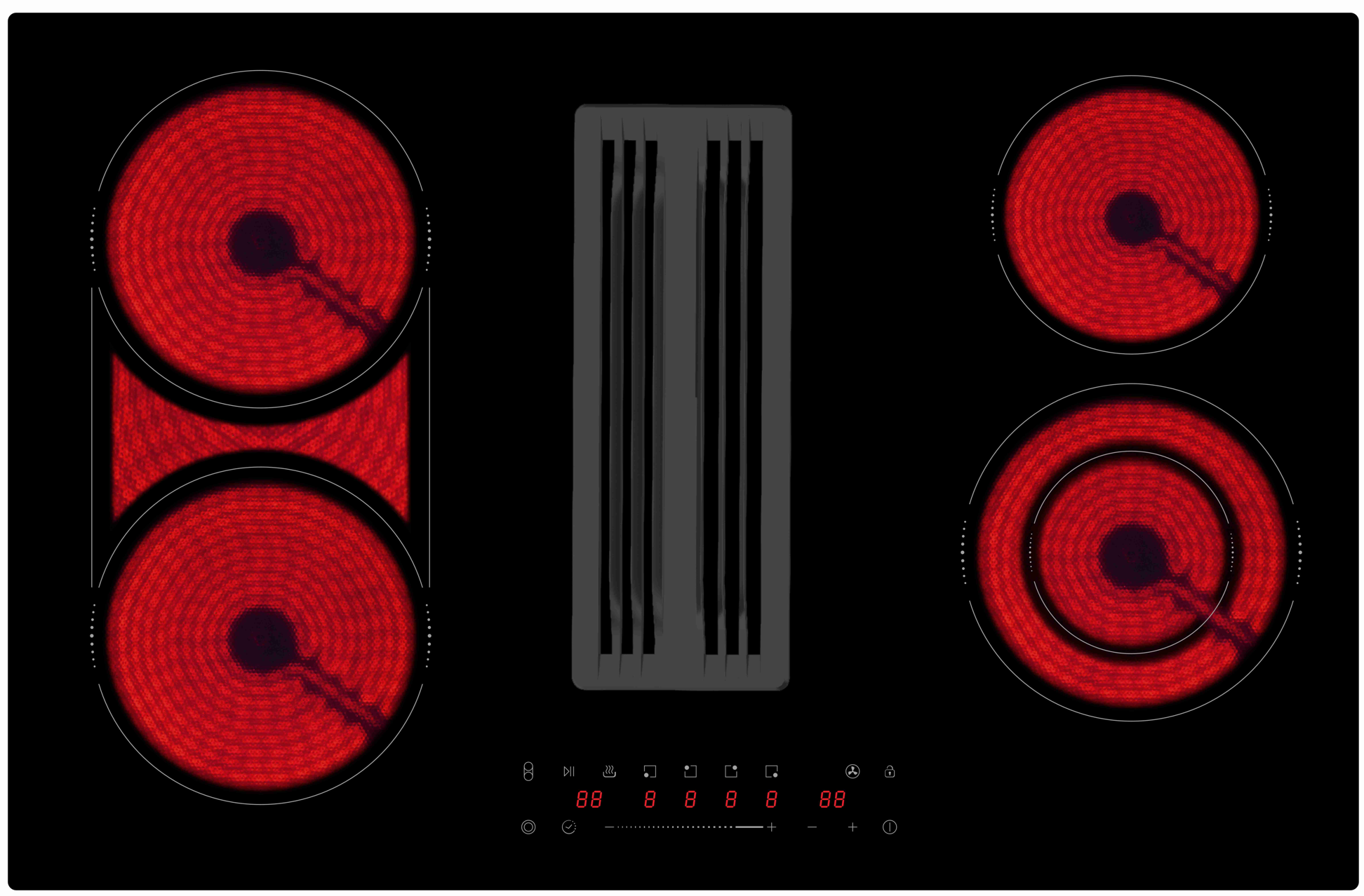 80CM Integrated Cooker Downair